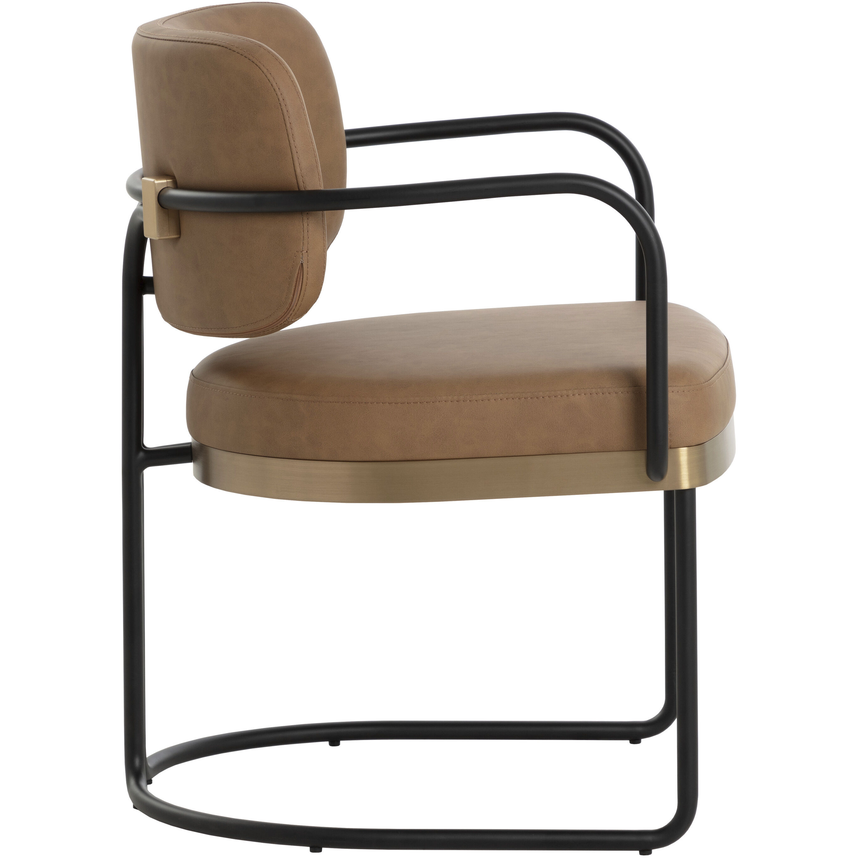 Jalen Milliken Cognac Dining Armchair
